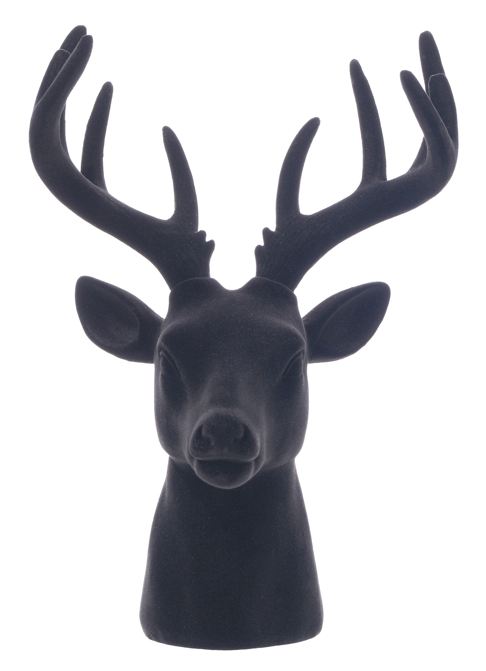 Christmas Carousel Collection - 11" Flocked Deer Head