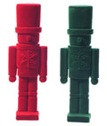 Christmas Carousel Collection - 8" Flocked Nutcracker