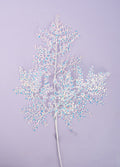 27"L GLITTER/METALLIC FERN SPRAY WHITE/IRIDESCENT