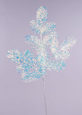 26.5"L GLITTER FERN SPRAY IRIDESCENT