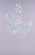 28.5"L GLITTER CIRCLE LEAF SPRAY IRIDESCENT