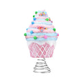 Santa's Sweet Shoppe Collection - 8"  Cupcake Christmas Tree Topper