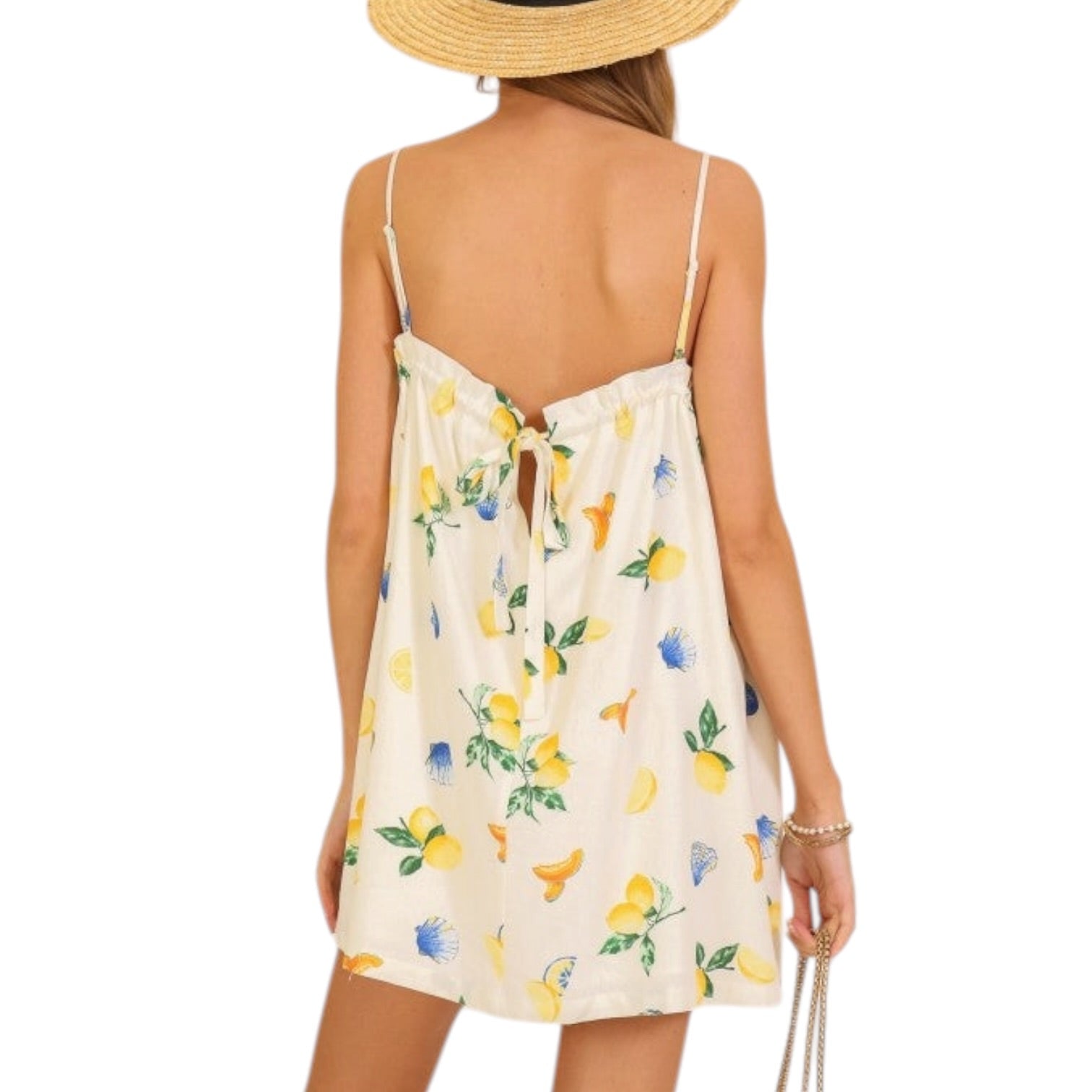 Limonata Breeze Tie-back Mini Dress