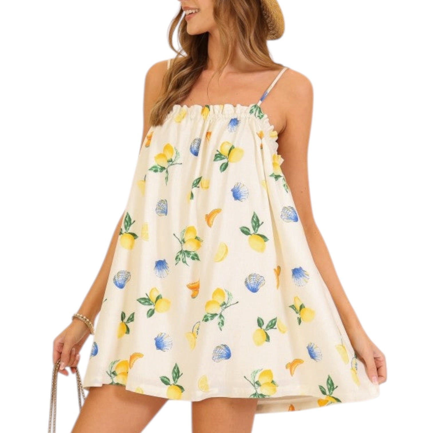 Limonata Breeze Tie-back Mini Dress