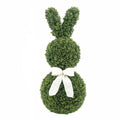 36" Boxwood Bunny with White Bow