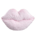 Cupid's Valentine - 12.5" Fur Lips Pillow Light Pink