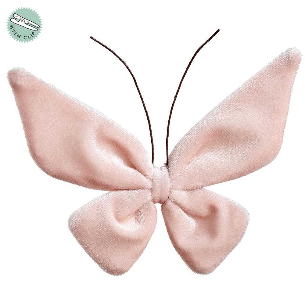 4.7" Pink Butterfly With Clip