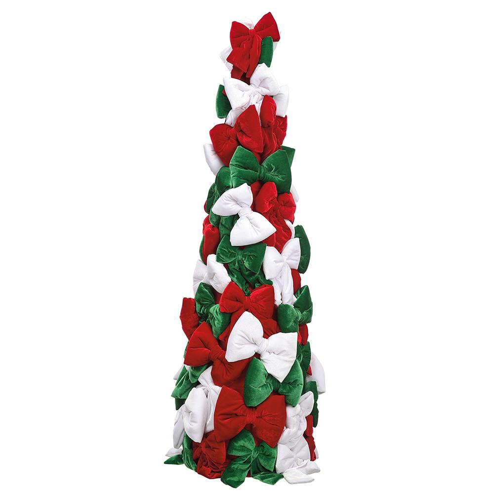 Christmas Carousel Collection 59" Velvet Bow Tree