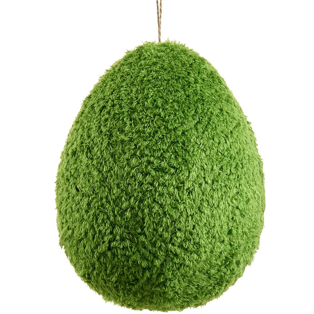 10.5" FURRY MOSS COVERED EGG Ornament