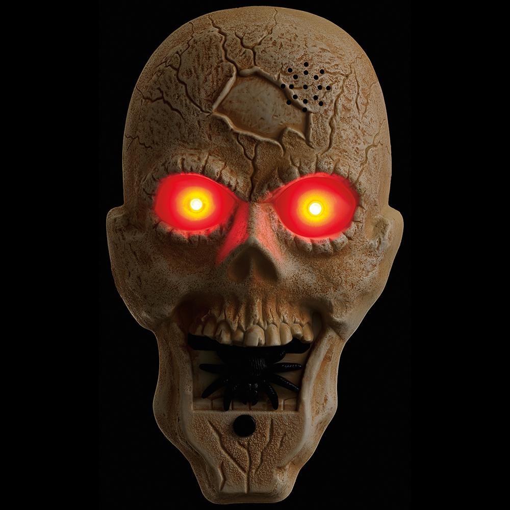 9" Skull Doorbell with Light And Voice