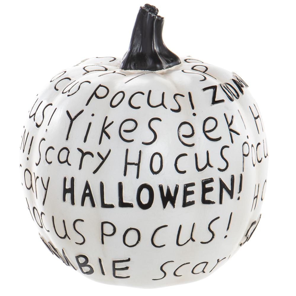 6.75"Hx6"D Haunted Pumpkin