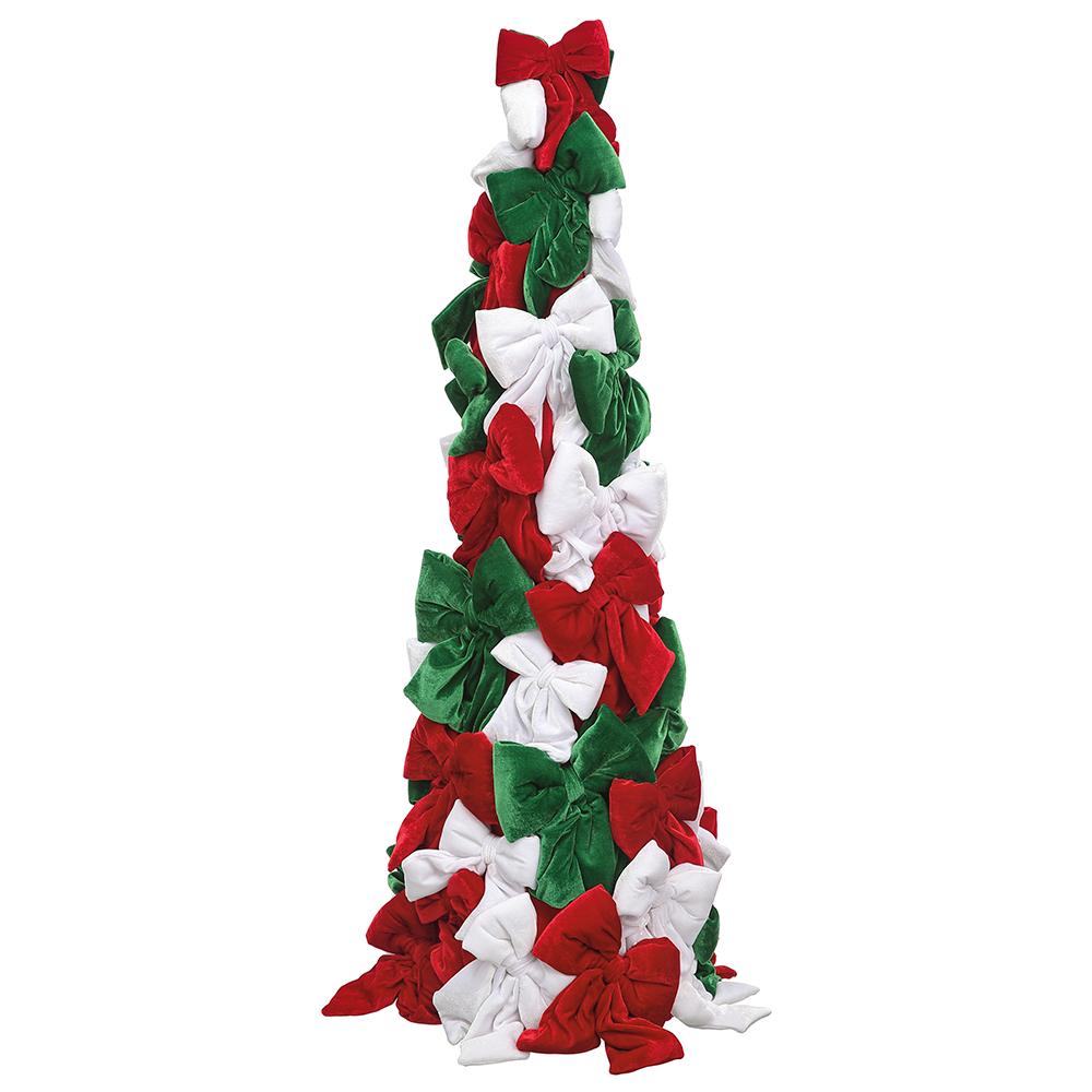 Christmas Carousel Collection 47" Velvet Bow Tree