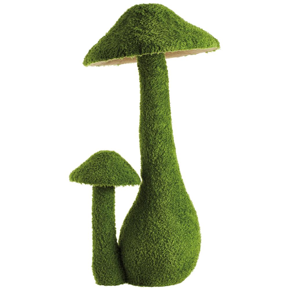 33.5" Moss Covered Mushroom