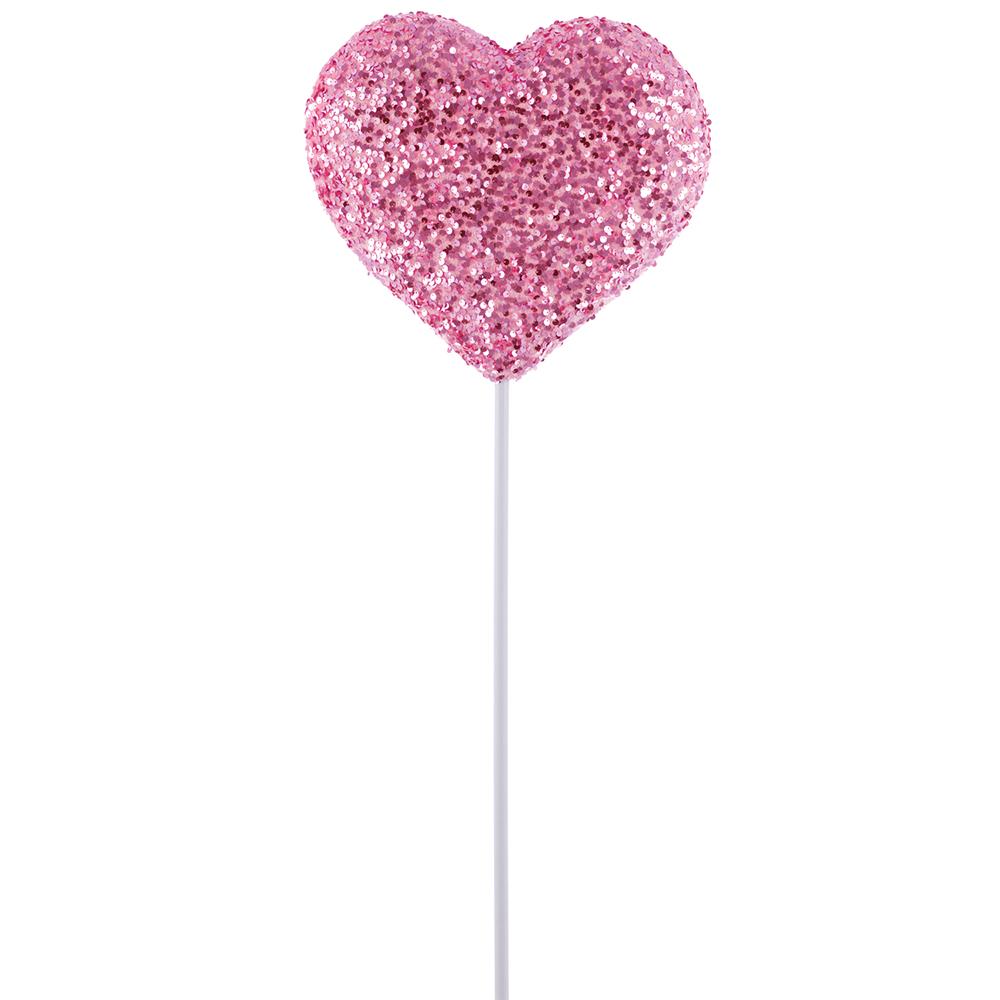 34" Sequin Heart Pick