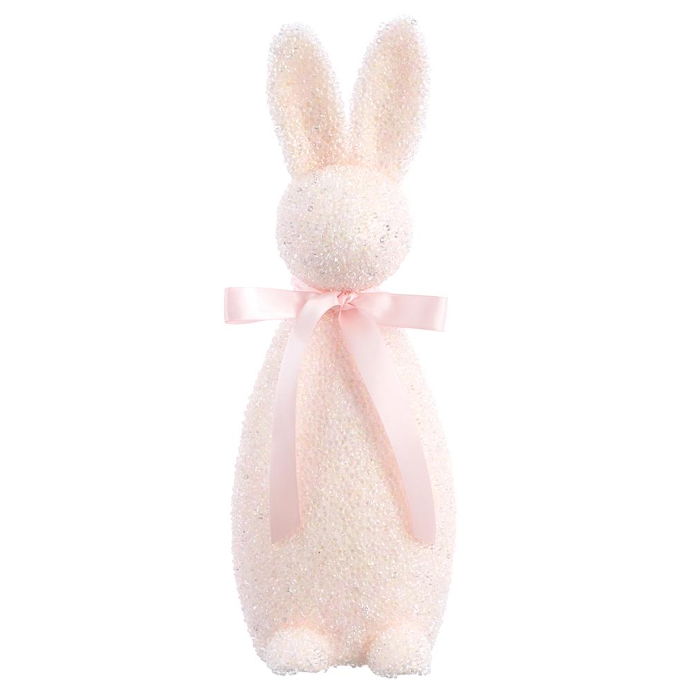 13.5" Pastel Beaded Bunny