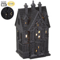 9" Resin Haunted House - Battery Operated