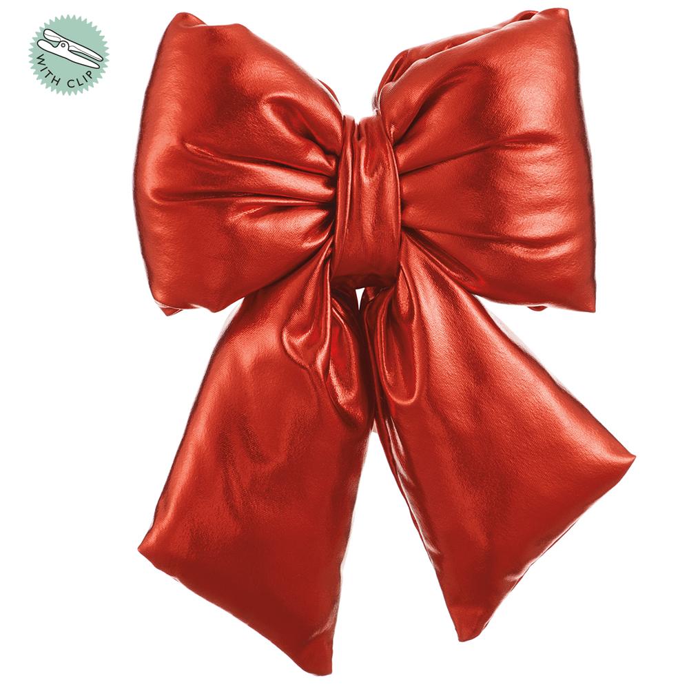 Valentine's Day - 8" Metallic Bow With Clip
