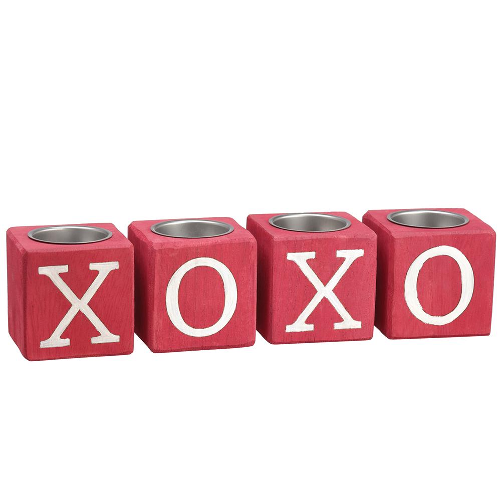 Cupids Valentine - 2.36" XOXO Candleholder Set