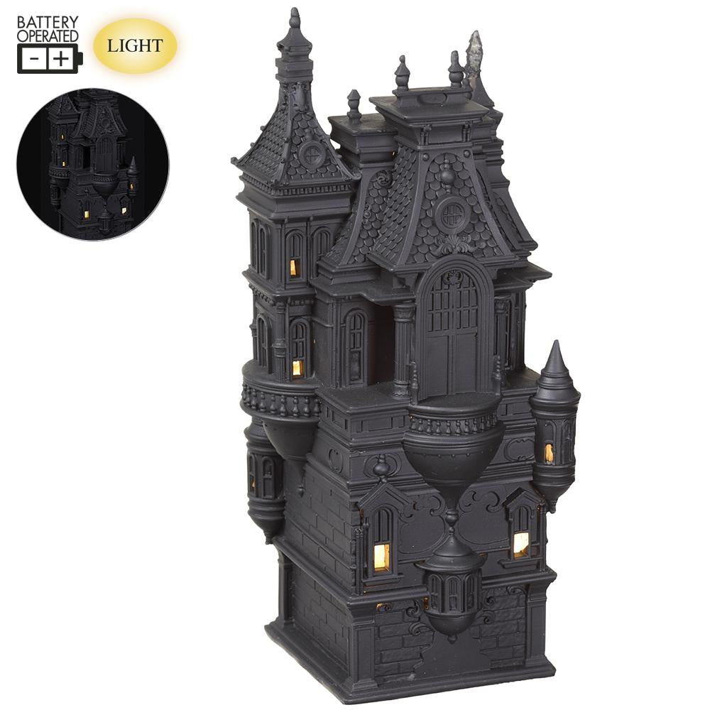 12" Resin Haunted House - Battery Operated