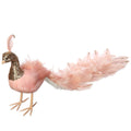 24"L Glittered Peacock Pink Gold