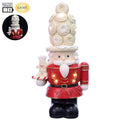 Christmas Carousel Collection - 16.5" Battery Operated Nutcracker Santa Red White