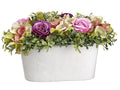 7.5" Rose / Hydrangea Arrangement With Foam Base No Pot