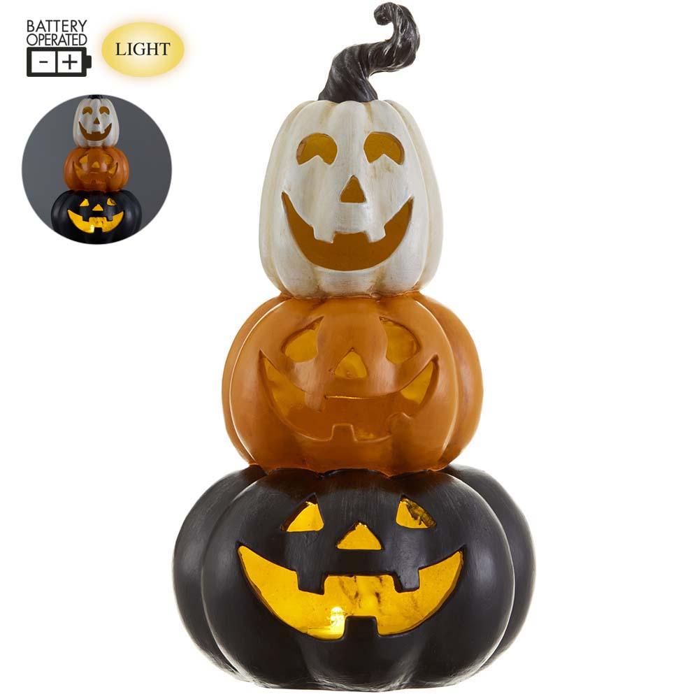 11" Battery Operated Stacking Jack-O-Lantern