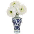 7.5" Ranunculus in Ceramic Vase