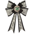 25" Spider Web Bow Wall Decor With Eye