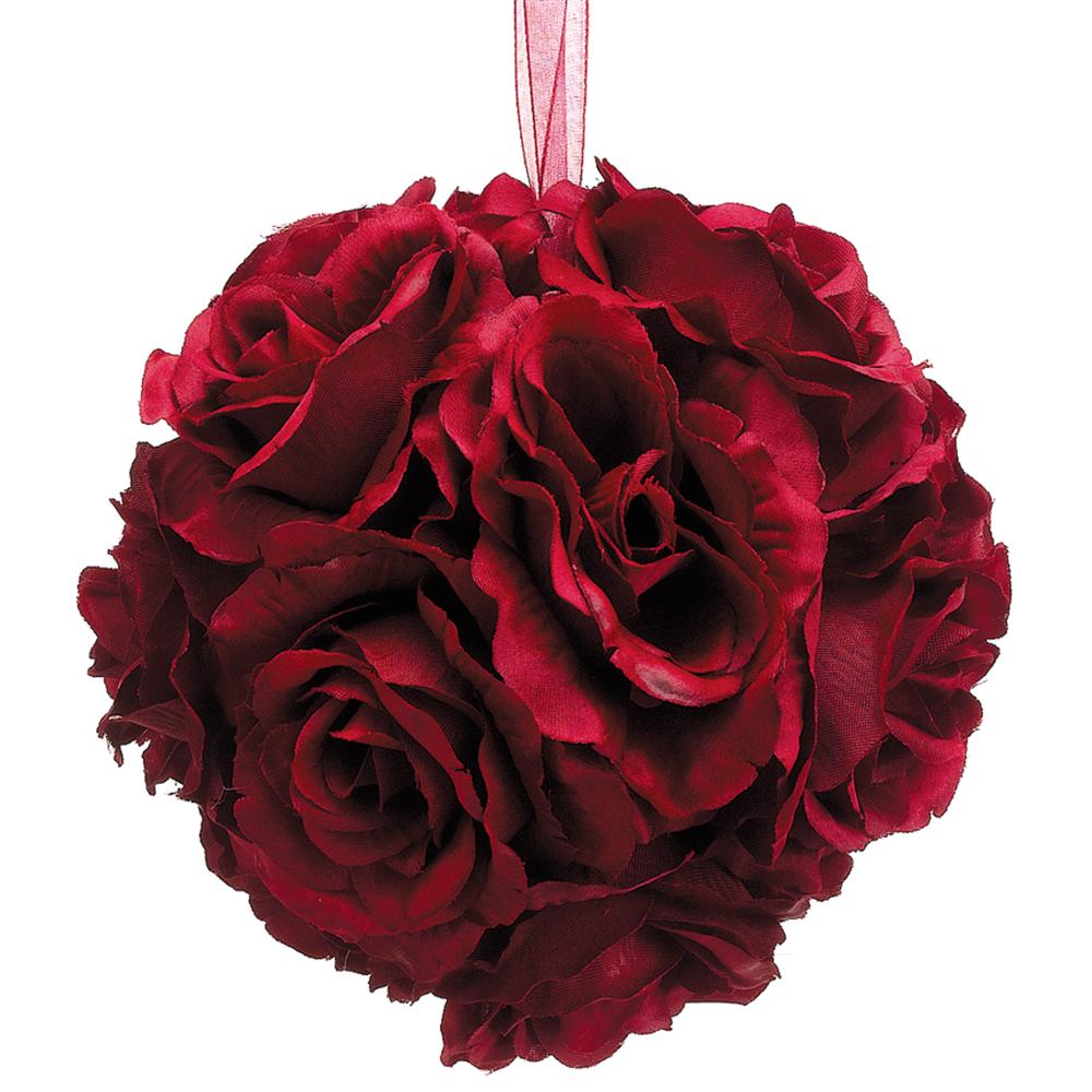 Valentine's Day - 	6" Rose Kissing Ball