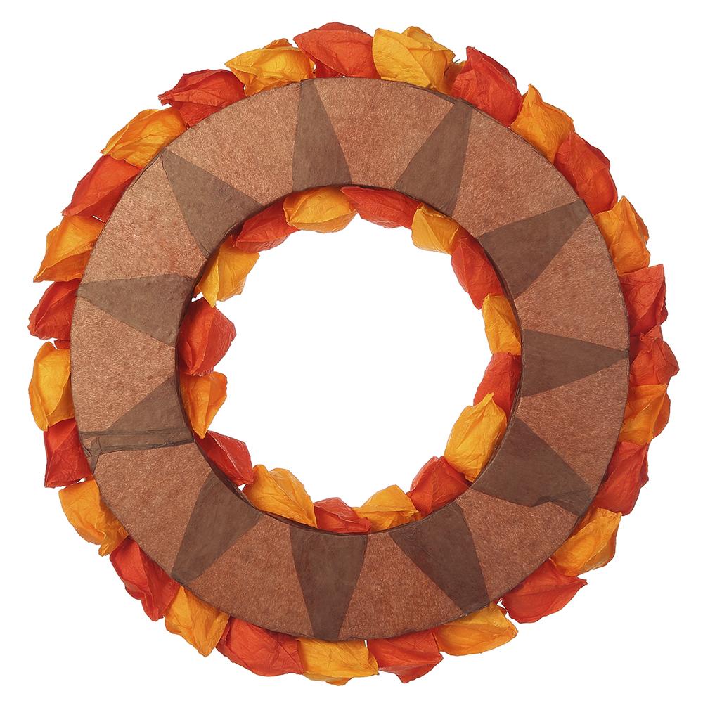 17" Chinese Lantern Wreath