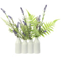 12" Lavender / Fern in Ceramic Vase