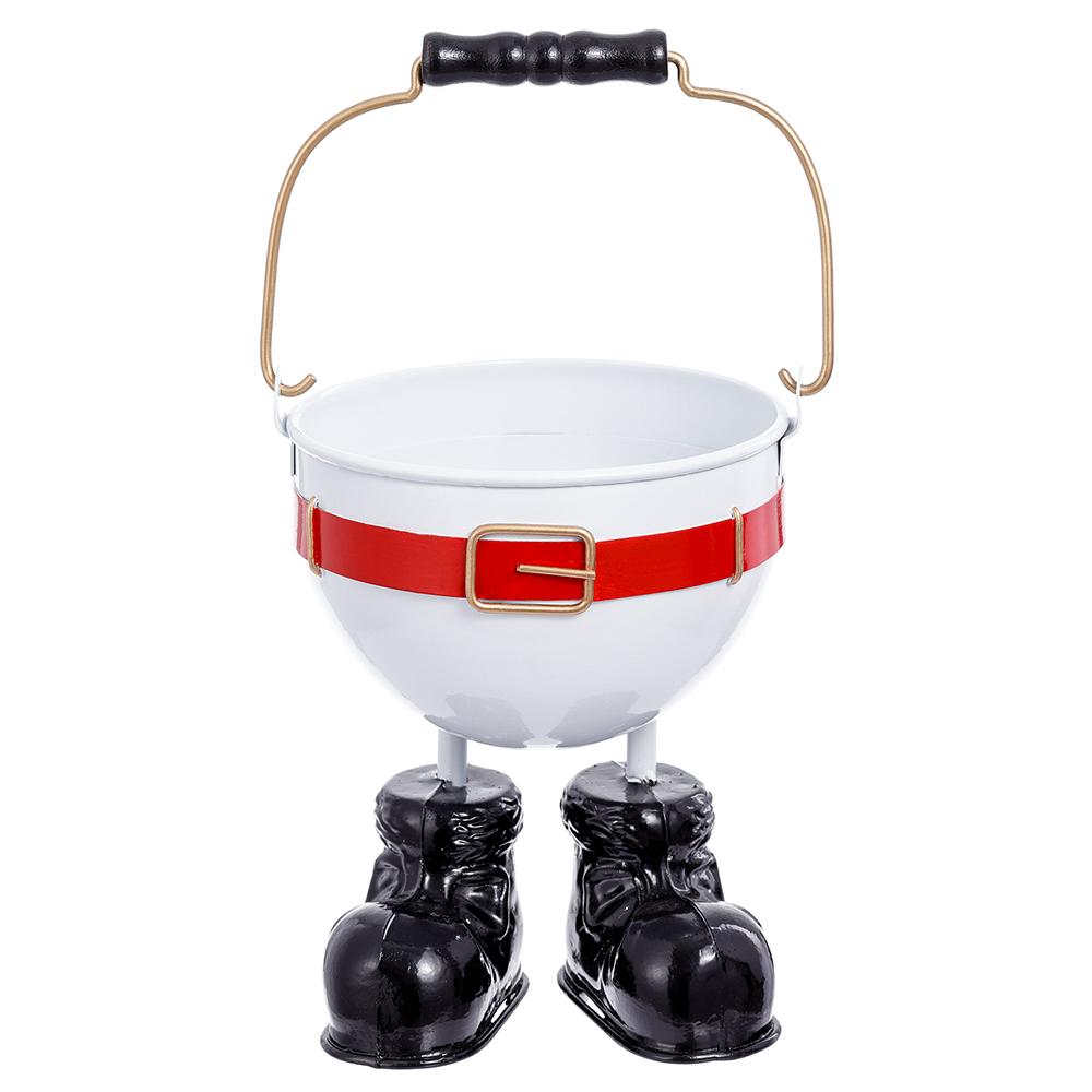 Metal Santa Planter