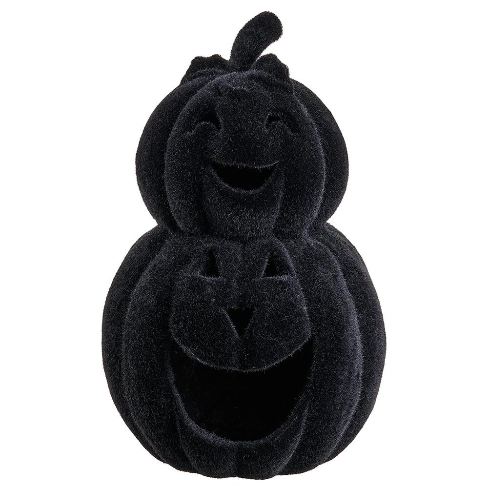 22" Flocked Stacking Jack-O-Lantern