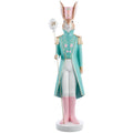 50" Bunny Nutcracker Holding A Egg Scepter