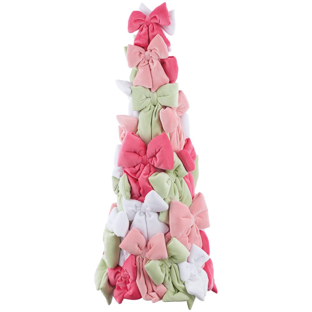 33.5" Velvet Bow Topiary