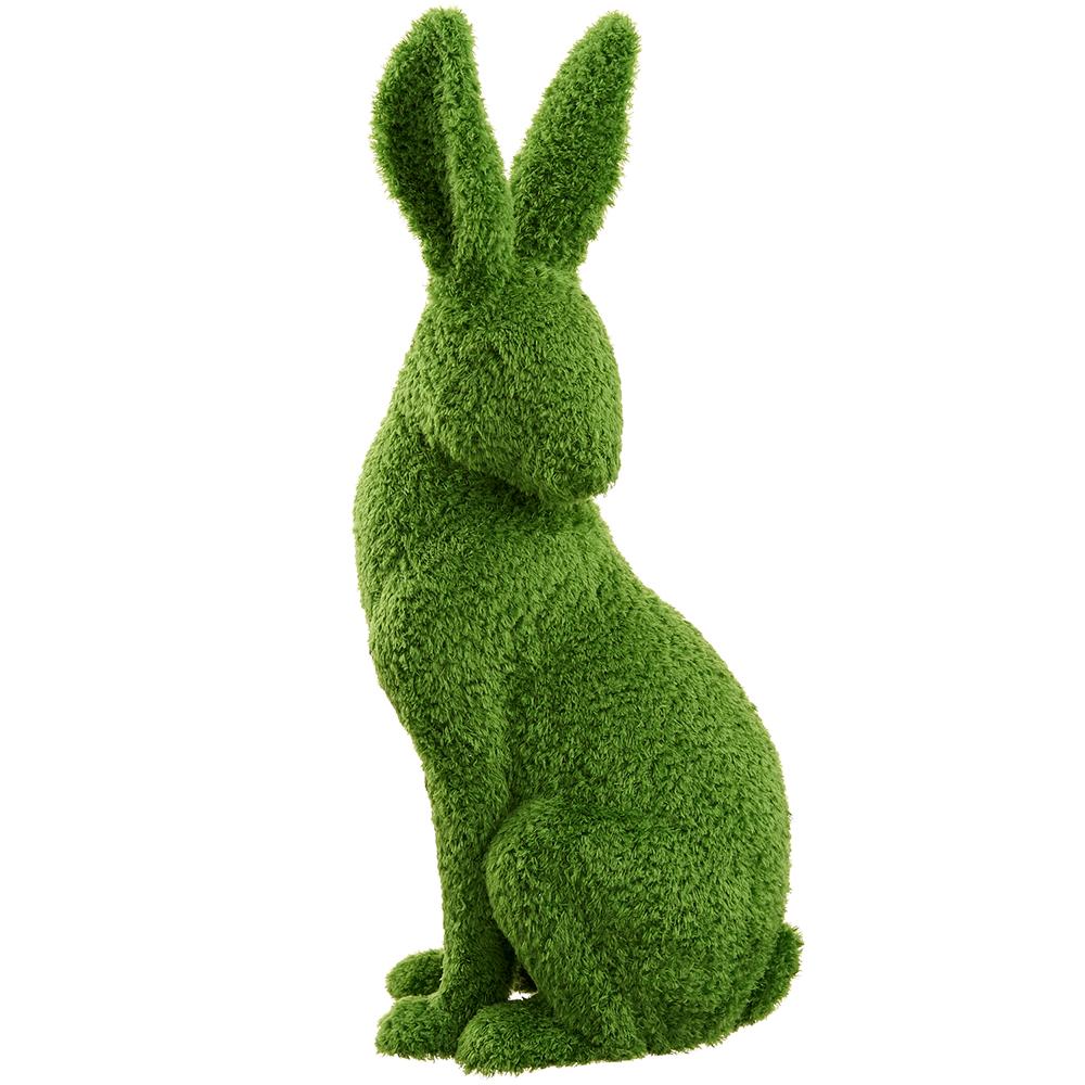 25.5" FURRY MOSS COVERED BUNNY