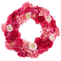 Valentine's Day - 20" Ranunculus / Hydrangea Wreath Pink