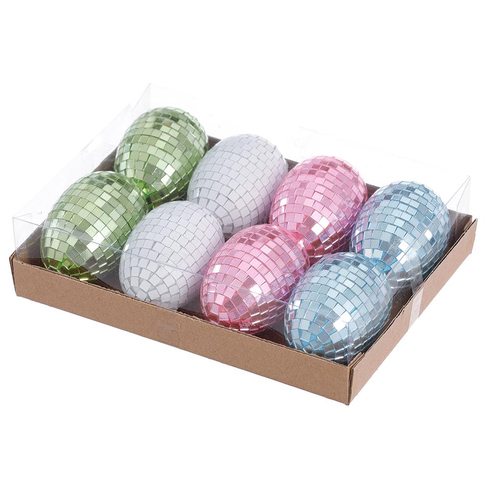 8" Mosaic Egg Ornament - SET OF 8