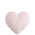 Valentine's Day - 3.9"Wx9.8"L Fluffy Heart-Shaped Ornament Pink