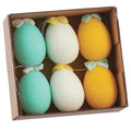6.5"  Egg Bow Ornament - SET OF 6