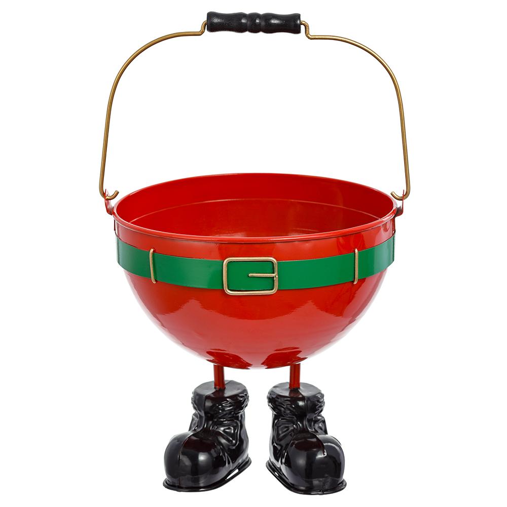 Metal Santa Planter