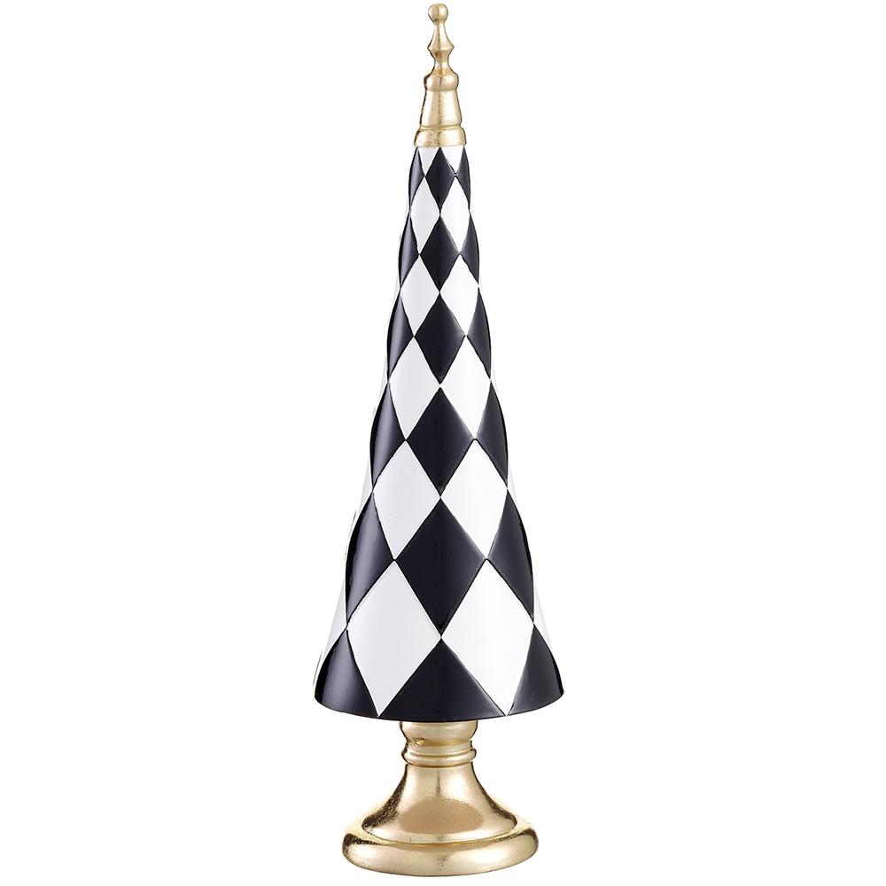 Royal Easter - 16" Black & White Topiary