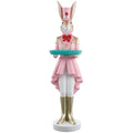 49" Bunny Nutcracker Holding A Plate