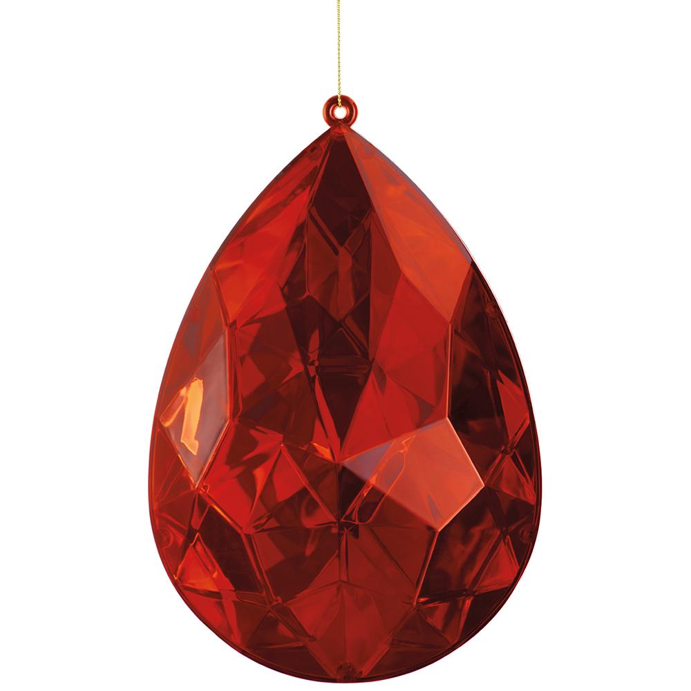 Valentine's Day - 	7.5" Teardrop Jewel Ornament