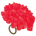 7"D Red Hydrangea Napkin Ring