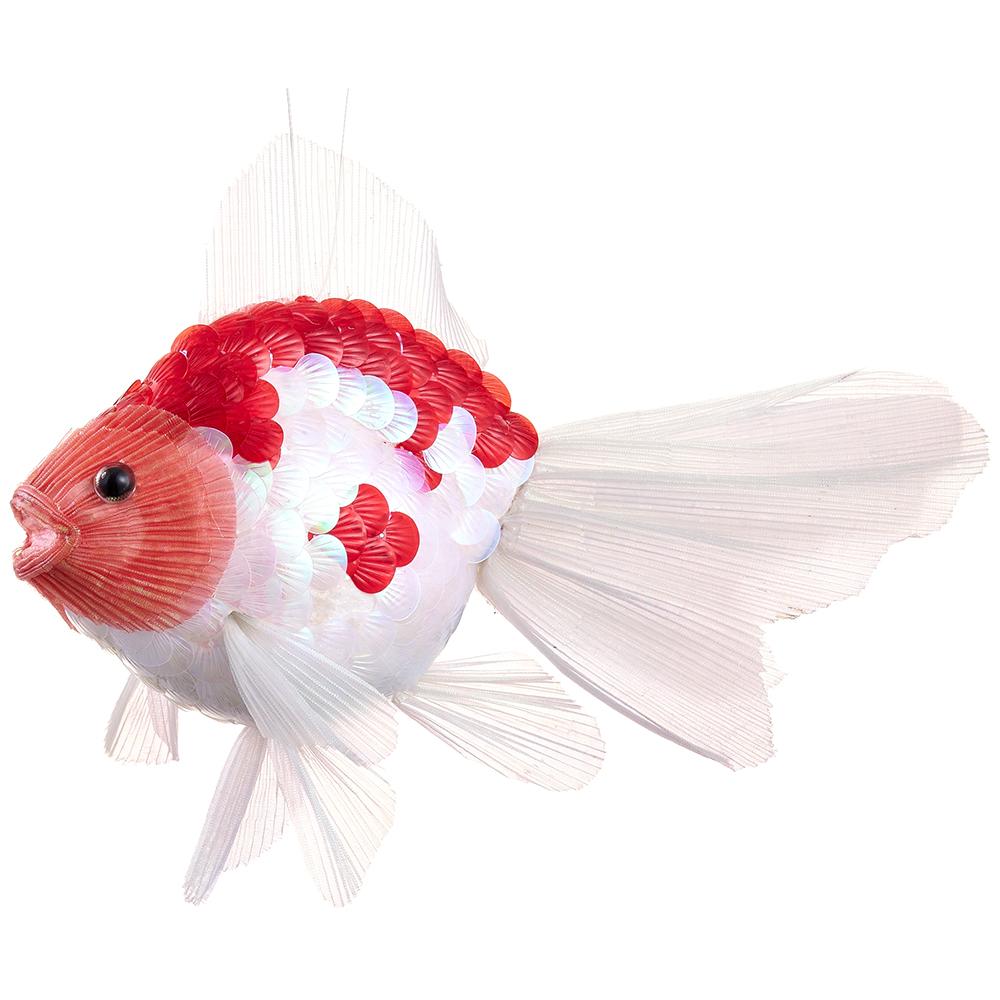 12" RED PEARL Goldfish Ornament
