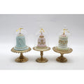 Santa's Sweet Shoppe Collection -  3 Assorted Cakes In Cloche.