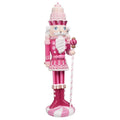 20" Pink Candy Nutcracker With Staff.