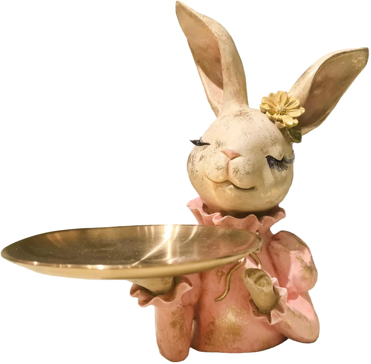 10.5" PINK BUNNY HEAD & TRAY